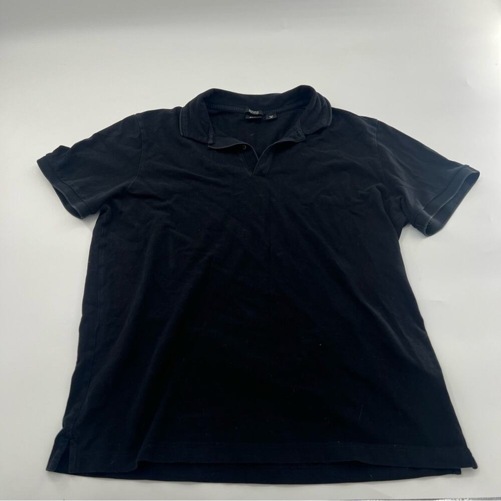 BOSS Hugo Boss Black Polo Shirt Men’s Solid Prima Cotton Regular Fit